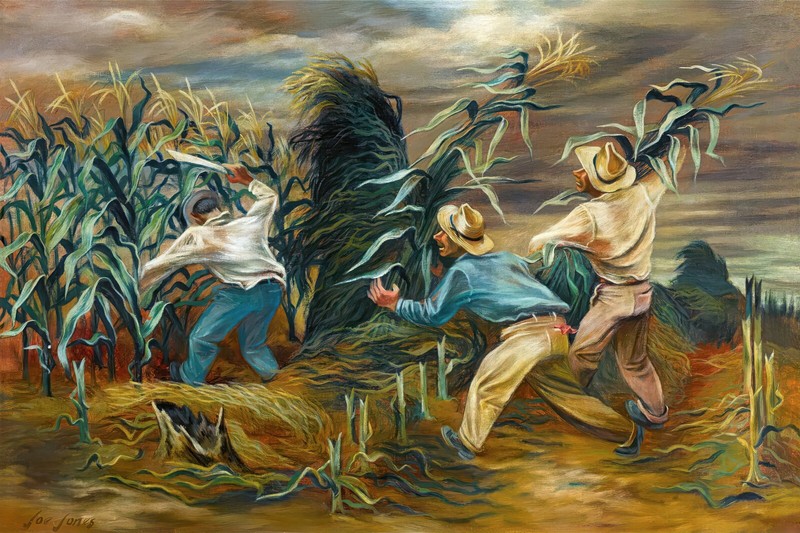 Corn Fields Painting by Joe Jones