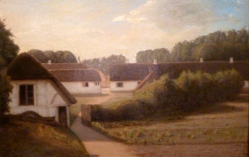 RASMUS NIELSEN! LANDSCAPE WITH FARMHOUSES gallery