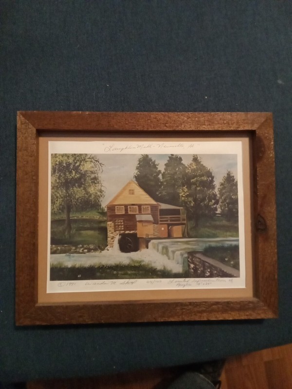 4 Of 100 Print Old Mill in Newville Pa FRAMED 14×11