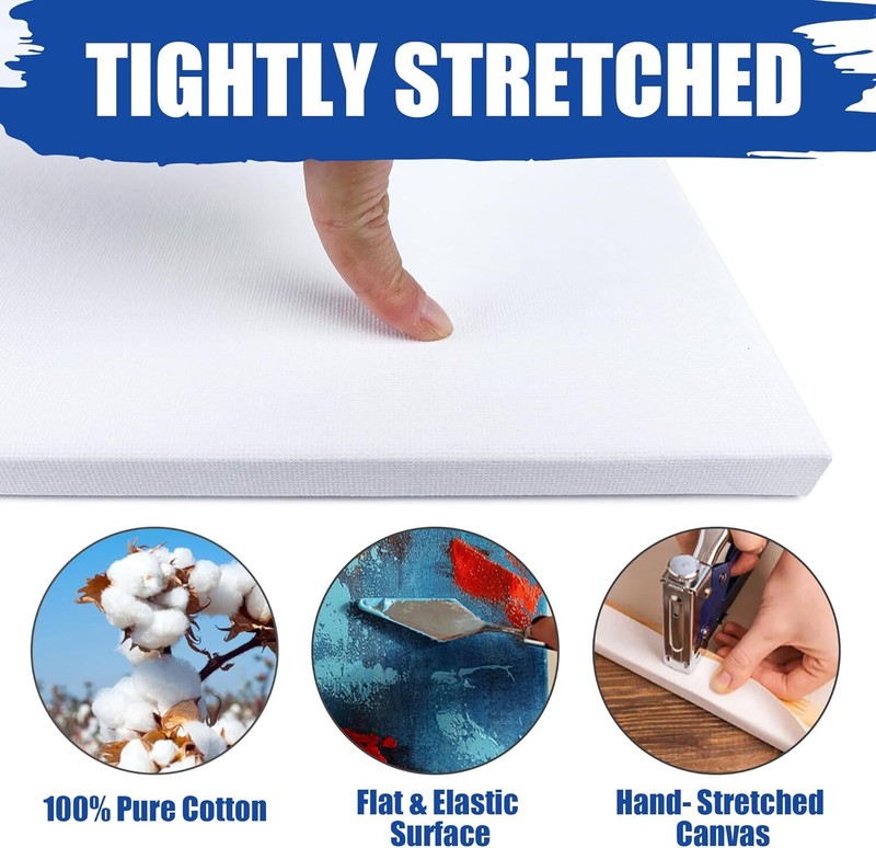 Stretched Canvases Painting Canvas for Acrylics,Oils & Other Painting Media gallery