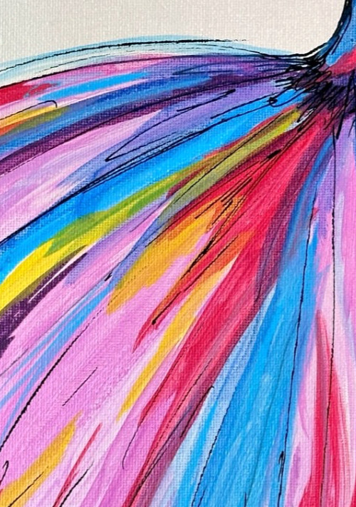 Original Glamorous Woman Art 14x11 Canvas Bold Color Expressionism Painting gallery