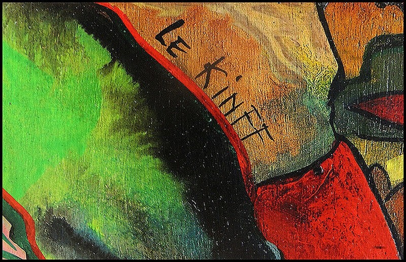 Linda Le Kinff Original Oil Painting On Board Female Portrait Signed Framed Art gallery