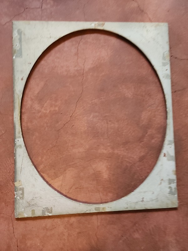 Large Antique Oval Painting Insert Opening Is 28 X 33 1/4 Inches. gallery