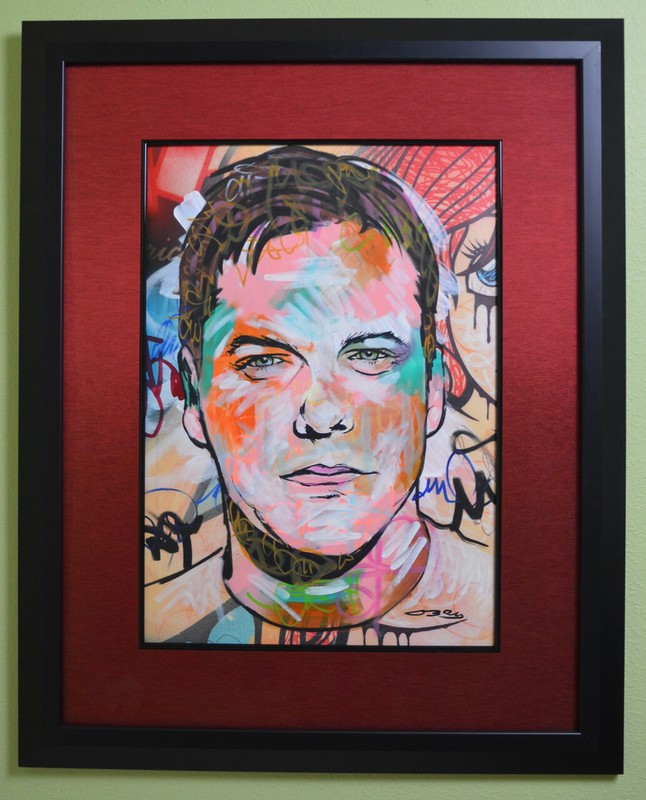 Framed. Hand Signed by Dillon Boy, 1/1 Original “Jack Bauer”, 2015. With COA.