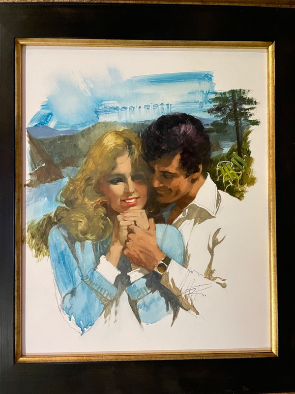 HOWARD ROGERS ORIGINAL PAINTING 12 X 9 1/2 «SWEET NOTHINGS»