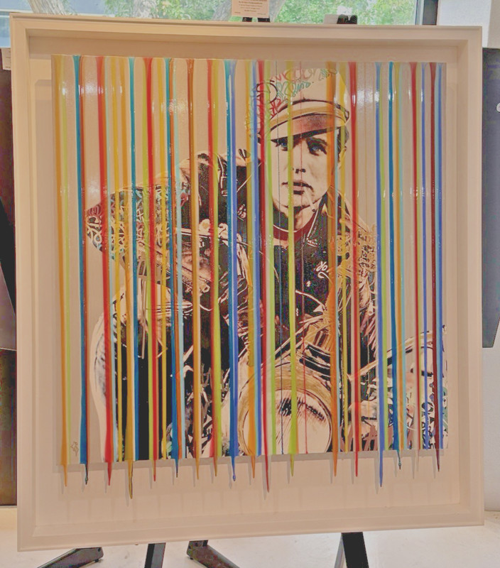 Srinjoy Gangopadhyay «Icon Glamour (Marlon Brando) Mixed Media on Board