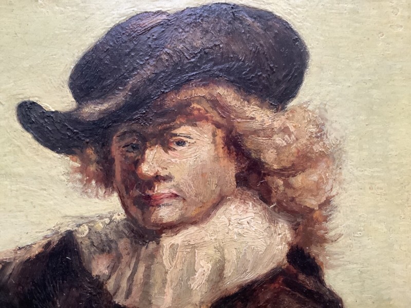 Joseph TEIXEIRA de MATTOS (1892-1952) PORTRAIT of REMBRANDT DUTCH Oil Painting gallery