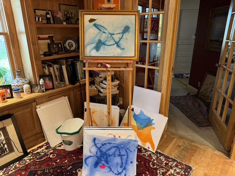 Abstract Expressionist Color Field Painting “June Rain Beneath The Linden Tree” gallery