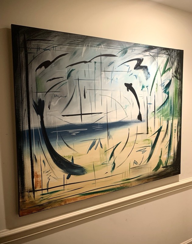 Original Artwork Large Canvas Painting “Genesis” 48x60” by Chip Ghigna gallery