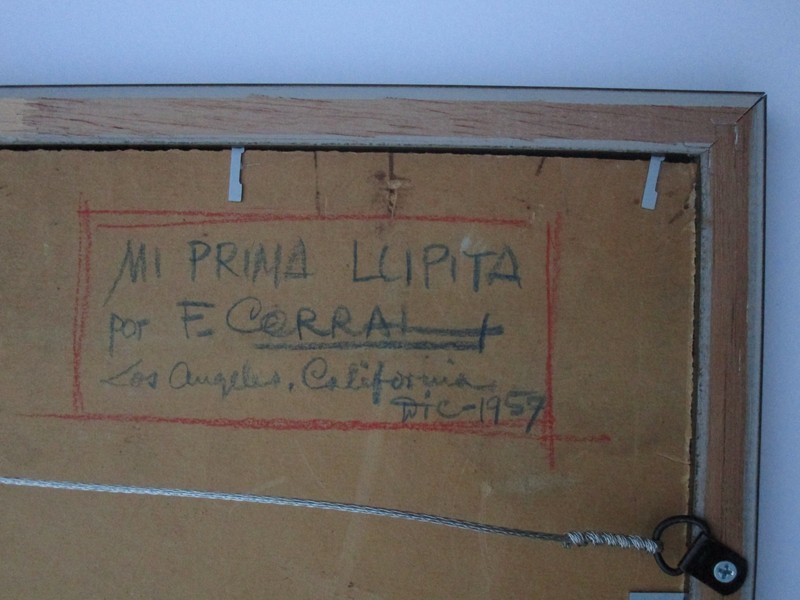 FULGENCIO F CORRAL PAINTING MADONNA URBAN PORTRAIT FEMALE MODEL REGIONALISMM OLD gallery