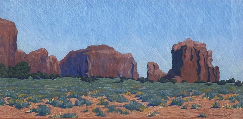 SOUTHWESTERN ARIZONA DESERT LANDSCAPE 20/21 c. American PATRICIA BUCK HAMILTON gallery