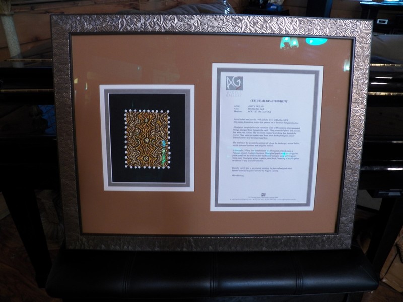 Joyce Nolan Aboriginal Dot Art Acrylic On Canvas Dreamtime Paintings Original