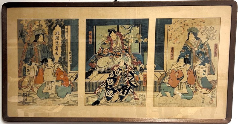 Kunisada Utagawa Toyokuni III, woodblock watercolor, Japanese Painter