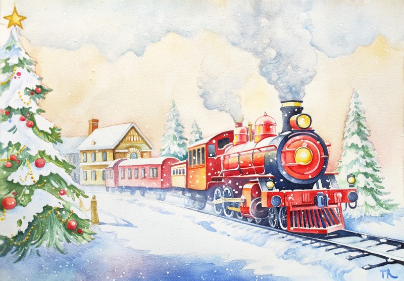 Train Painting Original