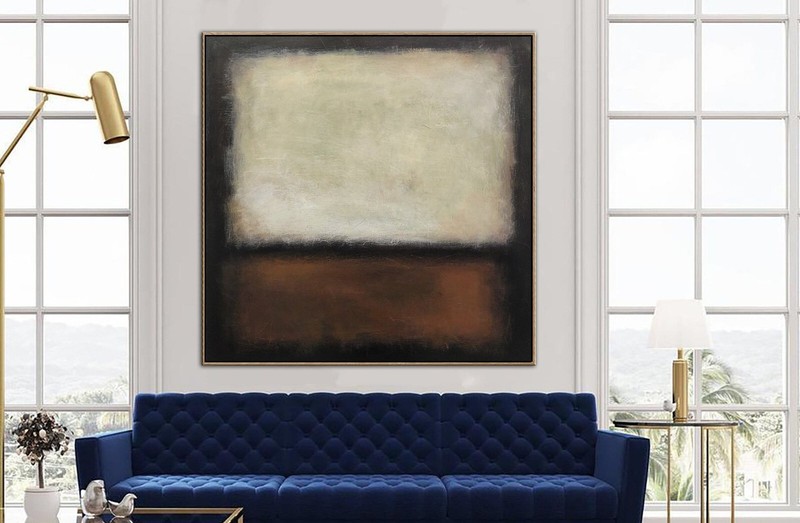 Mark Rothko Style Large Abstract Canvas Fine Art Acrylic Painting On Canvas gallery