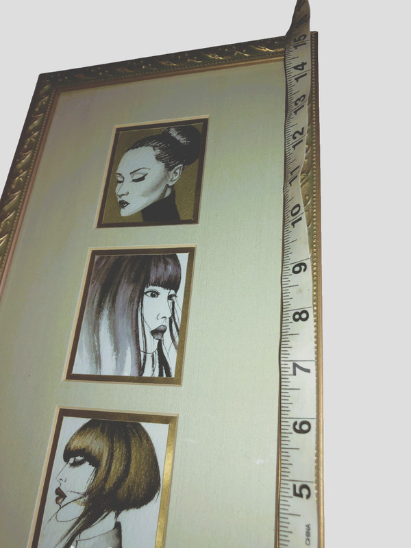 OOAK V. Scala's ACEO Paintings Asian Women Matted Framed Beautiful Lady Painting gallery