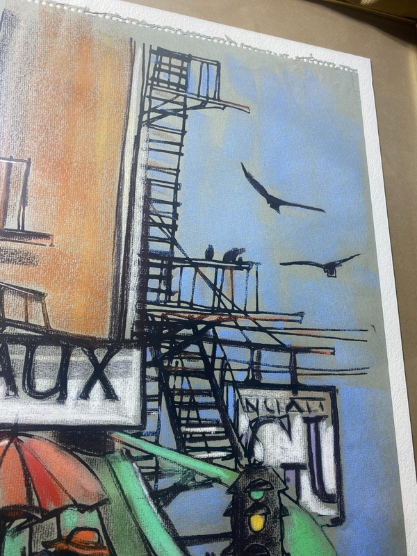 James Groody (Born 1940) "Waiting For The Light" Pastel & Marker -Signed/Framed gallery