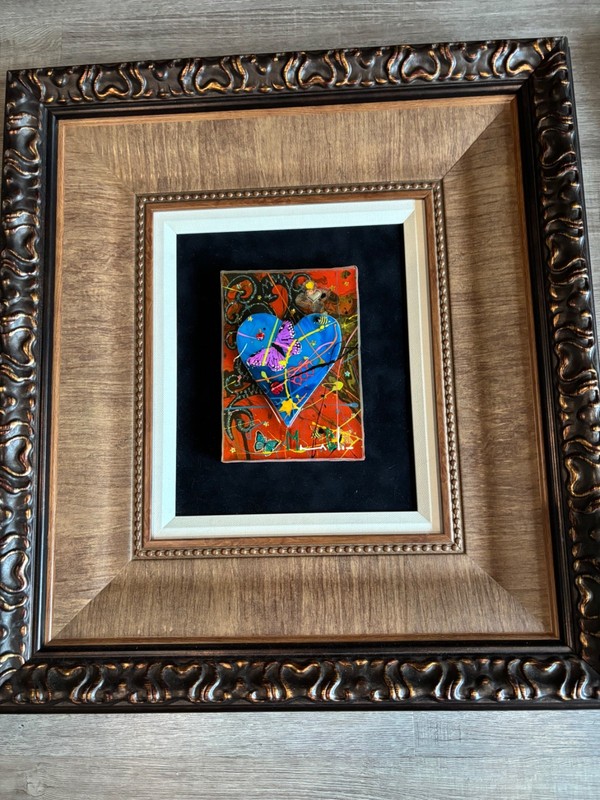 Original Marcus Glenn Mixed Media Resin Paintings – “A Little Love Goes a Long W gallery