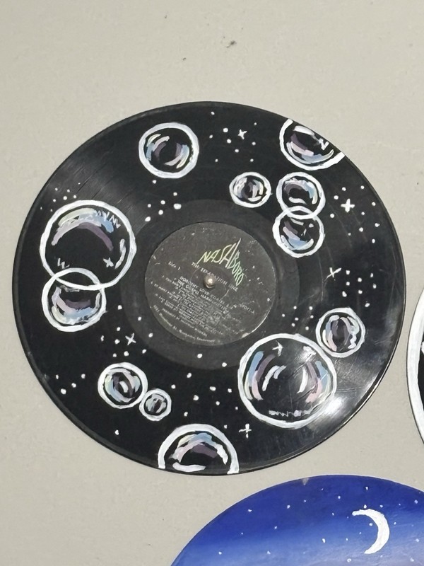 Hand Painted Some Warped Records Vinyl Record gallery