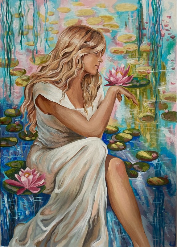 «Mystic» Oil painting on canvas