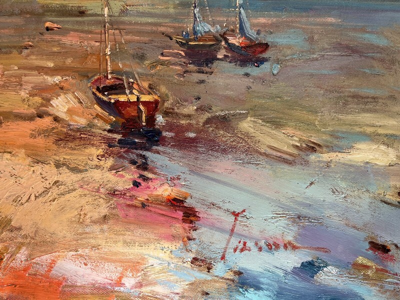 Beach & Ocean,Original Oil Painting by Jason, 71 x 51 cm gallery