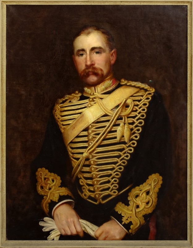 Large 19th Century Portrait of Captain Charles St.John Mildmay (1861-1923)