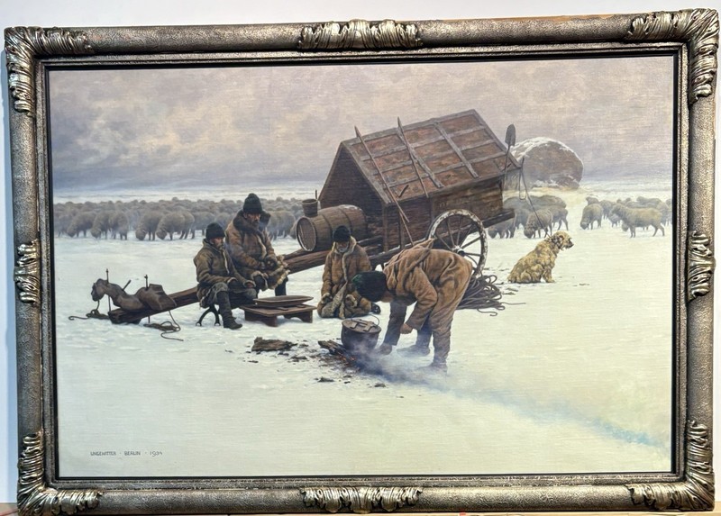 Hugo Ungewitter original oil painting on canvas “Berlin 1934”