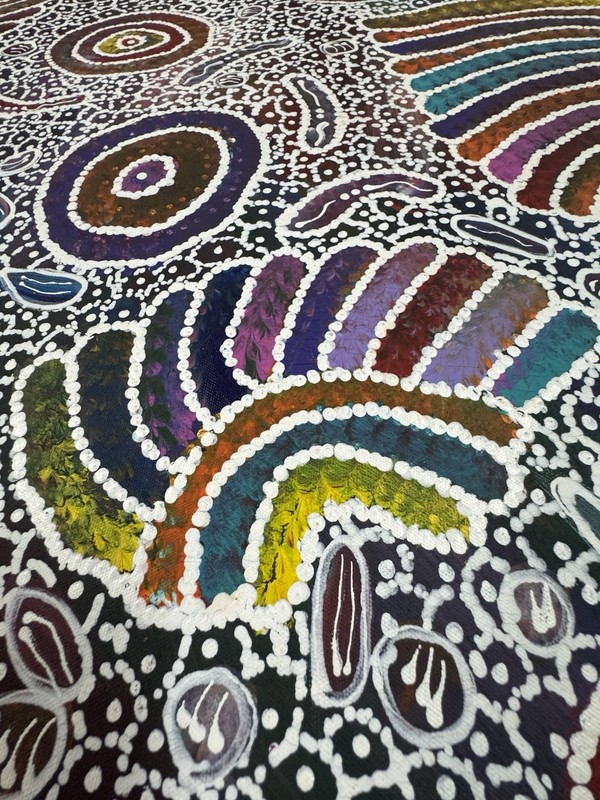 Jedda Purvis Kngwarrreye 💕Aboriginal Art 90cm X 70cm COA Supplied. JP16J-B gallery