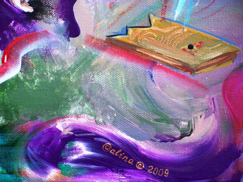 Resurrection - Original Abstract Acrylic Painting on Stretched Canvas by Galina gallery