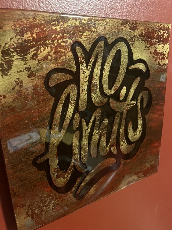 Custom No Limits Engraved Wood Square Plaque 12×12