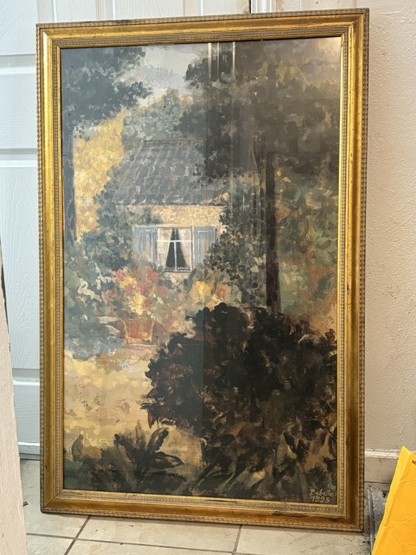 Oil painting on canvas by Isabelle De Borchgrave from 1995