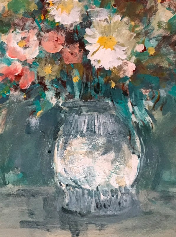 Spring Bouquet 15 x 10 in. Acrylic on panel Hall Groat Sr. gallery