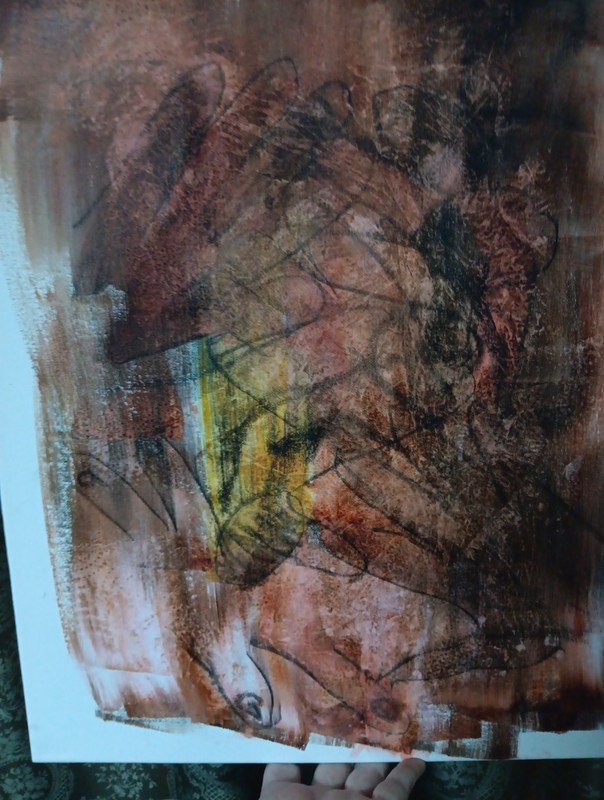 Mixed Media Painting Contemporary Abstract Art Informel Brut Tachisme Signed gallery