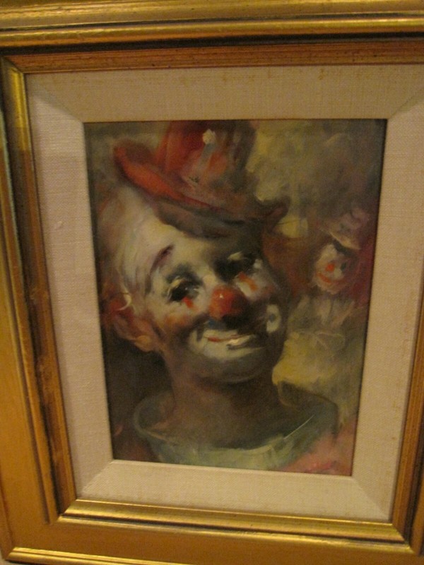 Magnificent Signed Julian Ritter Original Clown Oil Painting gallery