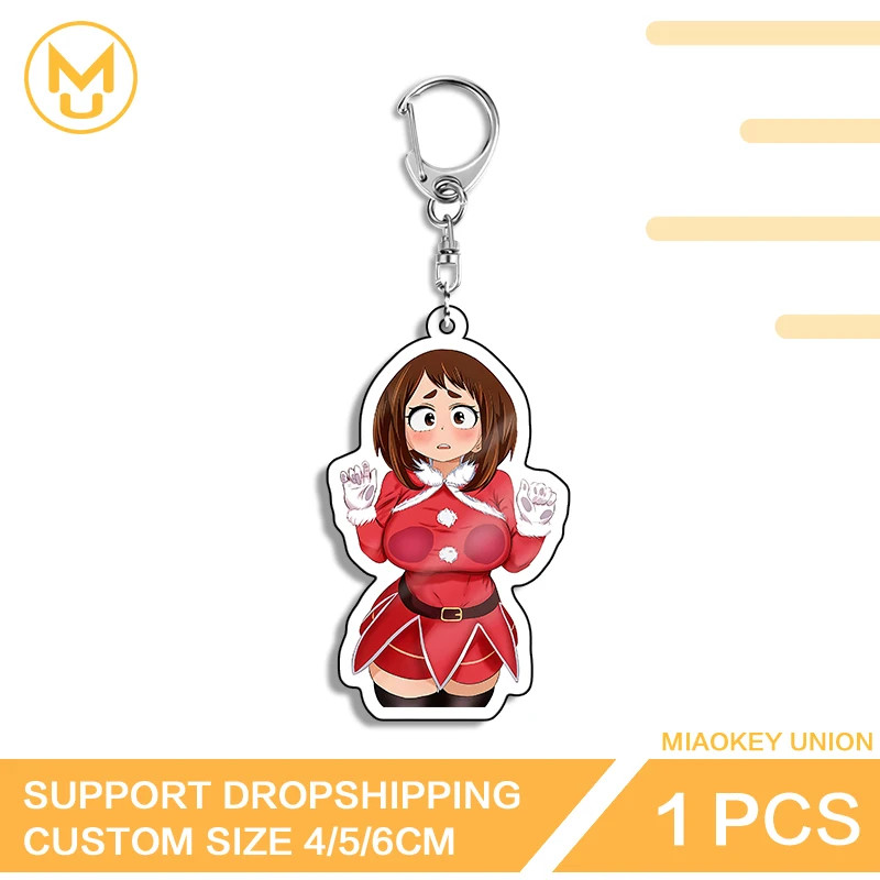 Uraraka Ochako Keyring Christmas Suit Box Mirror Air Outlet Props Suitable