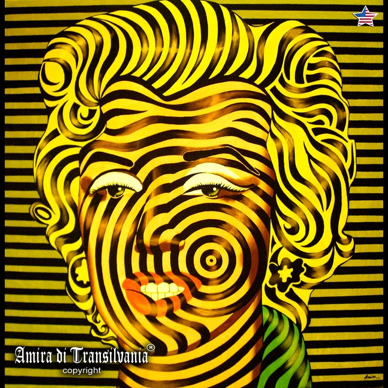marilyn monroe portrait image pictures painting portraiture artist optic pop art