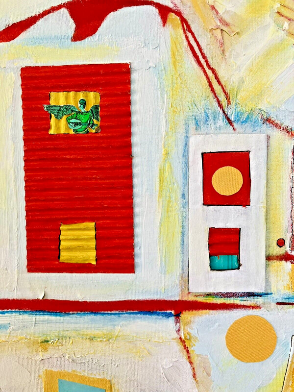 16x20 Original Painting Pop Surreal Art On Canvas Panel Her Orbit artplanet9 gallery