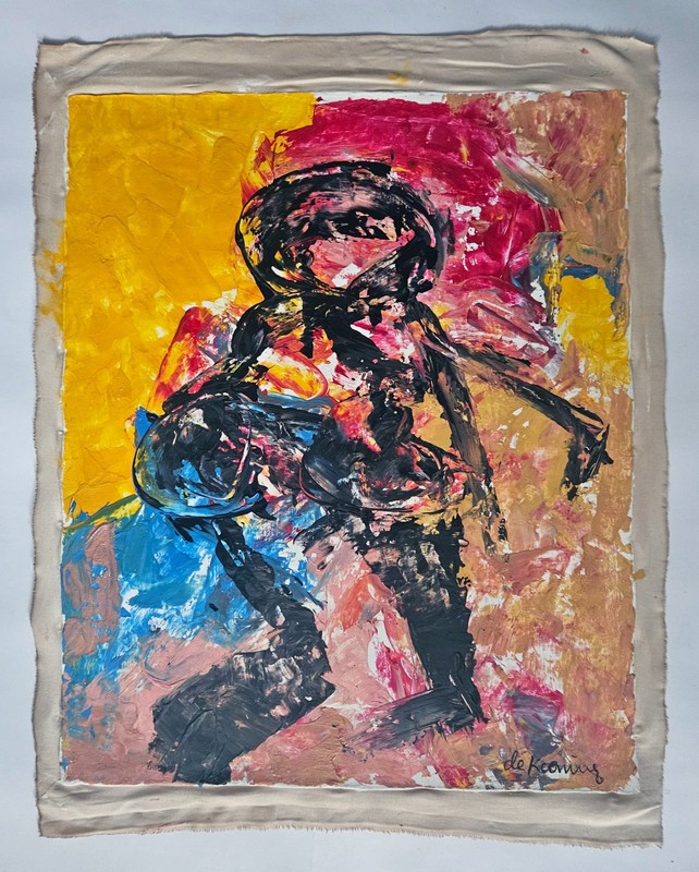 Willem de Kooning Signed Abstract Expressionist Canvas - American Art gallery