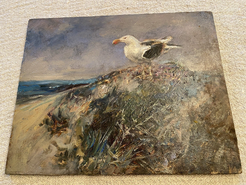 Shore Bird by S. Scott Zuckerman, Oil on Panel, 8” X 10” c. 2010