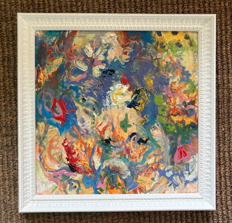 “Sunshine», Original Abstract Oil Painting, by Van Ness