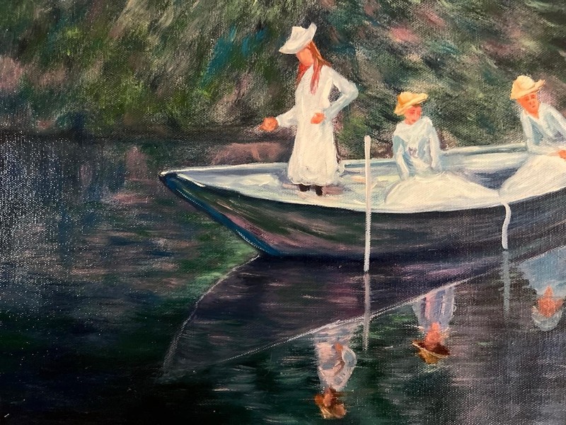 Claude Monet - Amazing Oil Painting - Signed - Stamped - A1 gallery