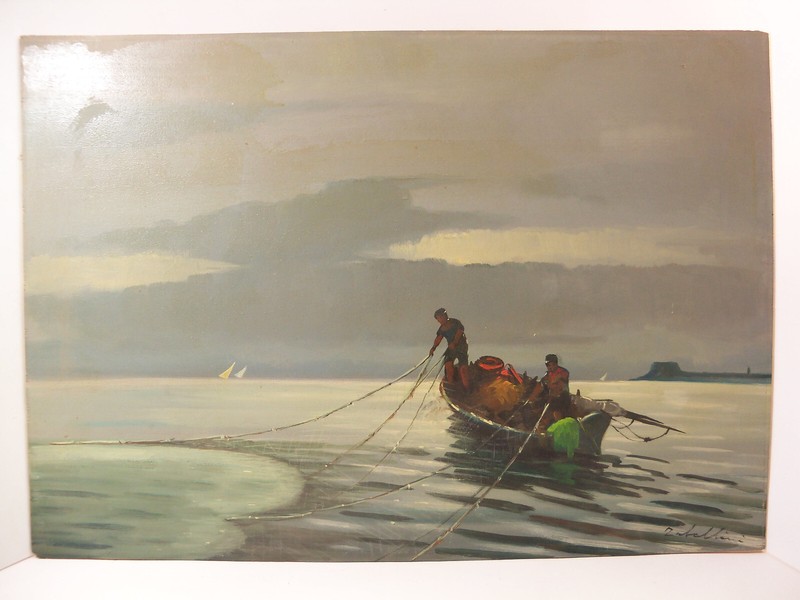 Oil On Board Painting by Giacoma Tabellini (1907-1989) Italy