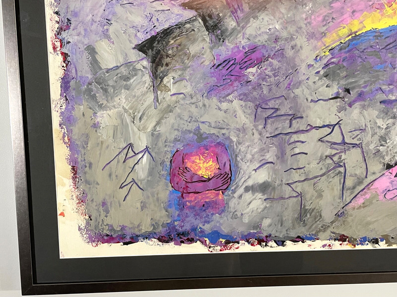 LOUISA CHASE PAINTING- NE0-EXPRESSIONIST-1982 SIGNED- 53"w-in MOMA/MET/WHITNEY gallery