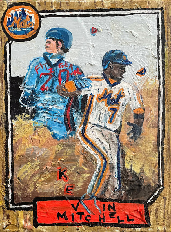 Kevin Mitchell - Acrylic on Canvas 12x9in by Sergio Santos