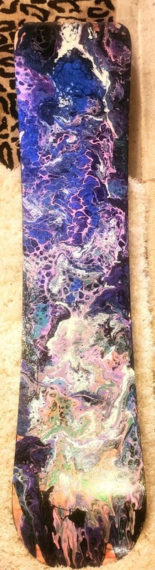 Acrylic Painting on Snowboard