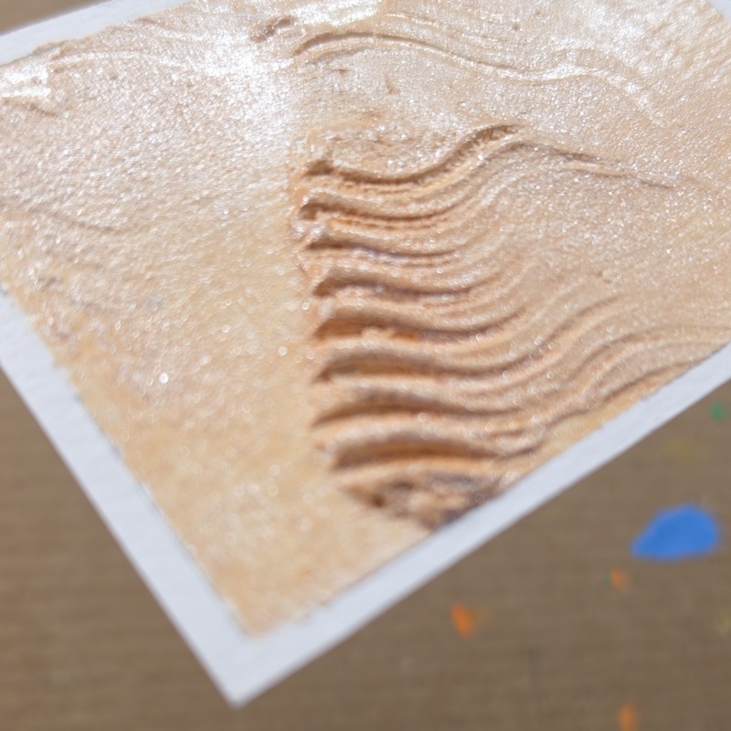 Handmade Mounted Craft Stamp Textured Waves Card Art 0018 Unique Design gallery