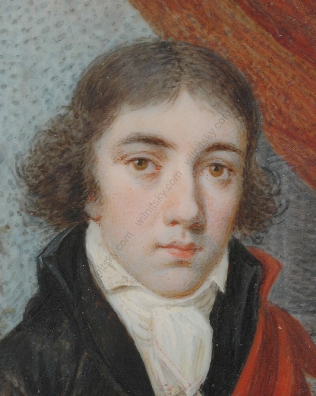 Johann Michael Weixlbaum (1752-1840) "Young aristocrat" miniature, ca.1800 (m) gallery