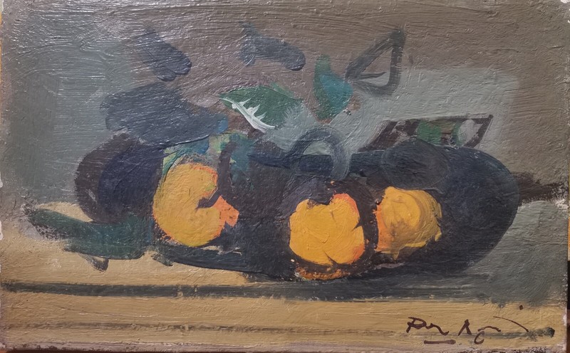 R. BERTIN – «Basket of Oranges» – Oil/canvas – v22bis