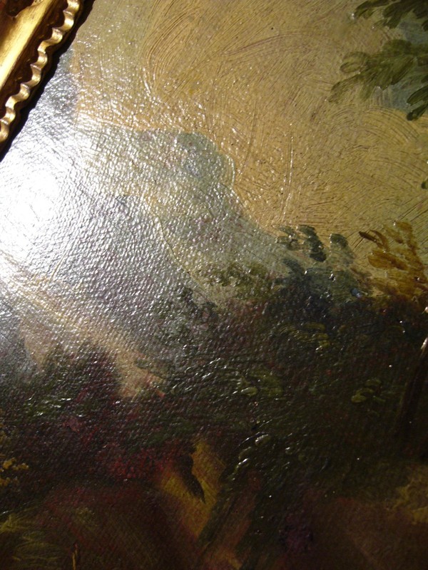 Italy Circa 1680 17th Century Early Baroque: Holy Family on the Run IT gallery