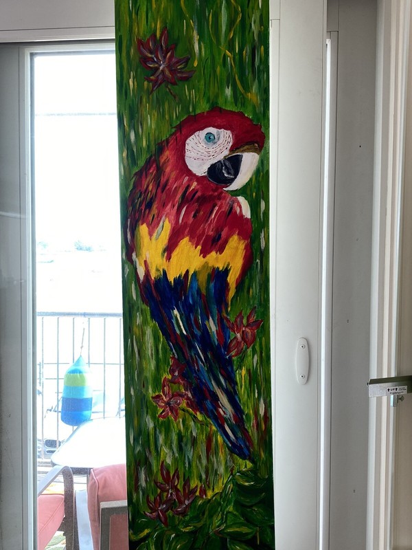 Parrot – 12×48- Portrait – Fine Art